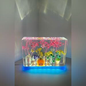 Handmade Natural Dried Flower Resin Night-lamp